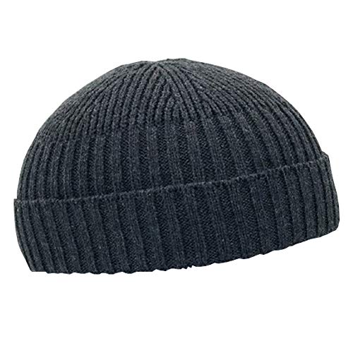 Fashion Fall Winter Strickmütze Totenkopf Kappe Sailor Cap Manschette Beanie Vintage für Männer Frauen, # 3, Einheitsgröße von YM YOUMU