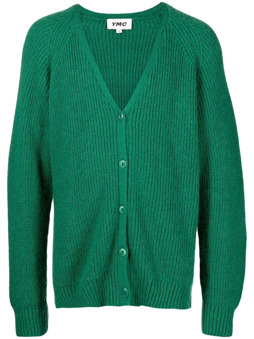 YMC Gerippter Kurt Cardigan - Grün von YMC