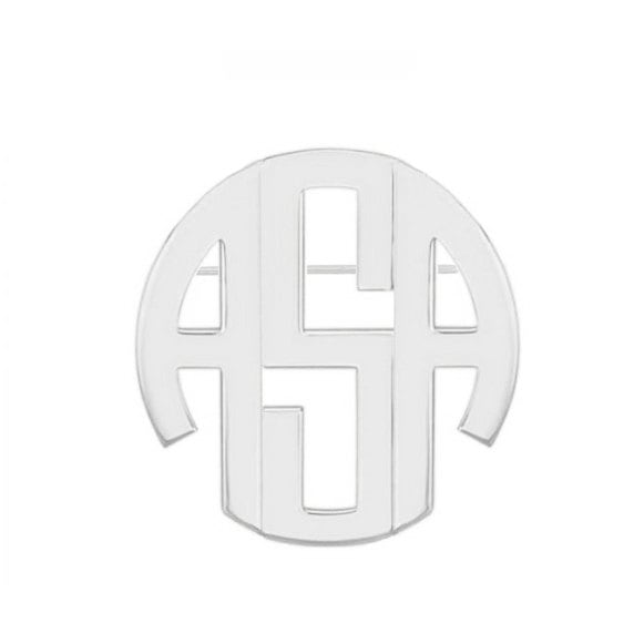 Initialen Block Monogramm Brosche - 1 Zoll Bis 3 Jede Initiale Silber in 925 Sterling Namensnadel Nickelfrei Initialen Block Monogramm Brosche - 1 Zoll Bis 3 Jede Initiale Silber in 925 Sterling Namensnadel Nickelfrei von YMCpersonalization