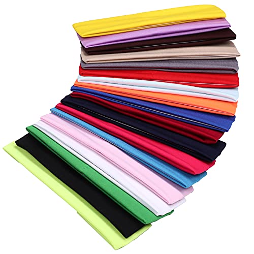 YMHPRIDE 18 Stück buntes Sport Yoga Baumwolle Stirnband dehnbar Alice Band Haarband für Mädchen Damen YMHPRIDE 18 Stück buntes Sport Yoga Baumwolle Stirnband dehnbar Alice Band Haarband für Mädchen Damen von YMHPRIDE