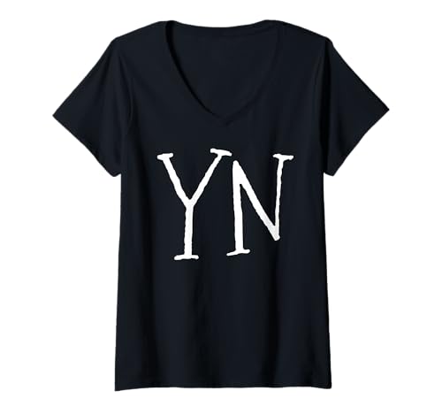 Damen YN Cool Trendy Stylish Fashion Gear YN's Hip Hop R&B YN T-Shirt mit V-Ausschnitt Damen YN Cool Trendy Stylish Fashion Gear YN's Hip Hop R&B YN T-Shirt mit V-Ausschnitt von YN's