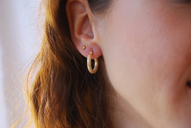 Silber 925 Creolen, Sterling Silberohrringe, Zierliche Durchmesser 12 Mm Silber 925 Creolen, Sterling Silberohrringe, Zierliche Durchmesser 12 Mm von YNEDAJEWELS