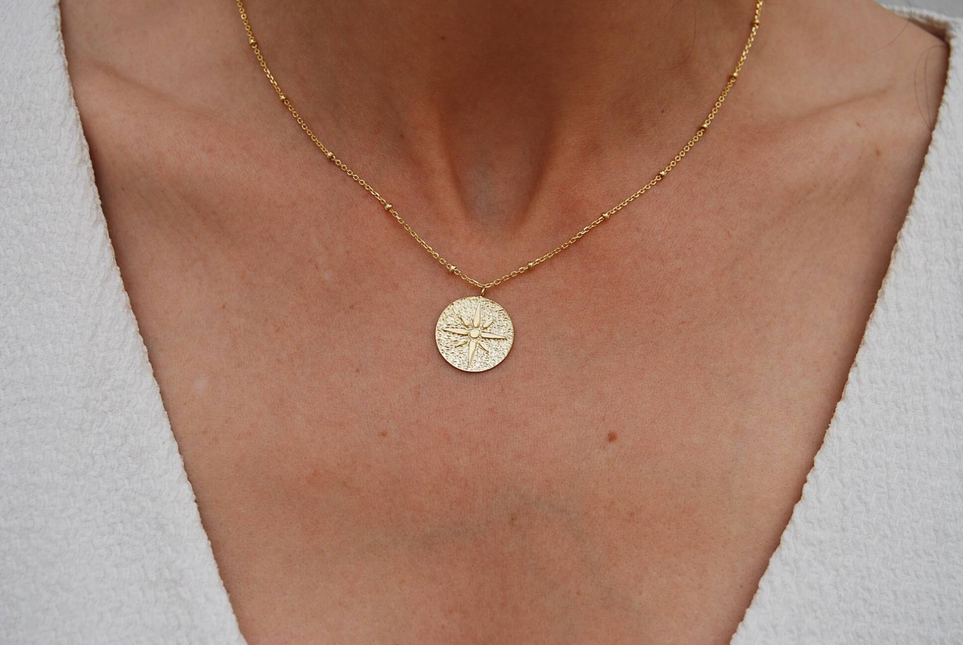 Silber 925 Halskette, Medaillonkette, Zierliche Halskette Silber 925 Halskette, Medaillonkette, Zierliche Halskette von YNEDAJEWELS