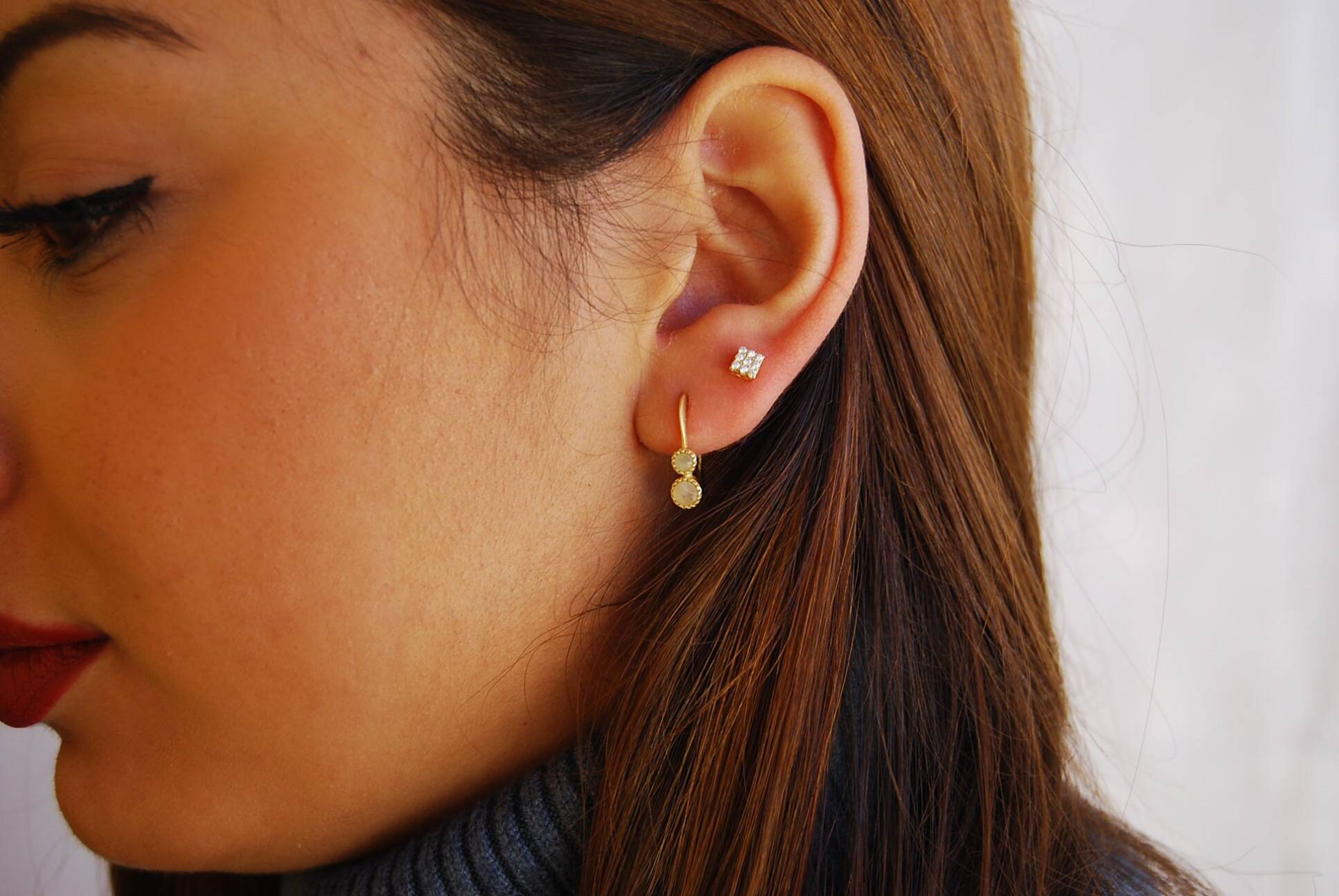 Silber Ohrringe, Quarz Sterling Ohrringe Silber Ohrringe, Quarz Sterling Ohrringe von YNEDAJEWELS