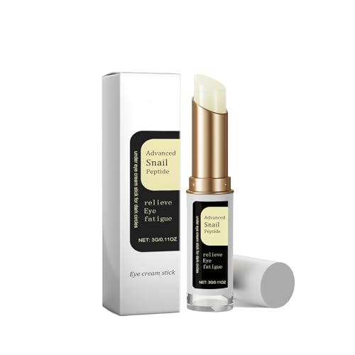 Augenstift mit Schneckenextrakt für unterwegs – Sofort abschwellend und aufhellend, feuchtigkeitsspendend bei Augenringen, reisefreundlich, 0,11 oz von YNGWVHKET