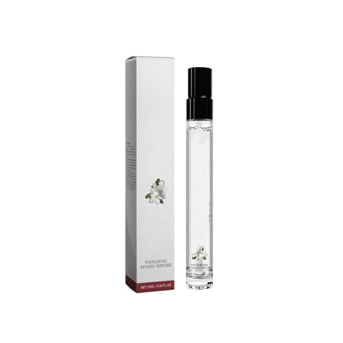 Jasmin-Kölnisch-Spray für Herren – Natürlicher, erfrischender, holziger Duft, 10 ml tragbares Pheromon-Parfüm, sanft zu empfindlicher Haut von YNGWVHKET