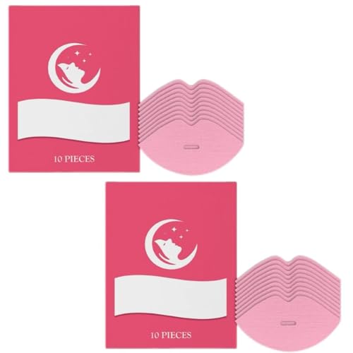 Pinke Lippenpflaster für Damen (10 Stück) haften sanft auf den Lippen und sorgen für einen erholsamen Schlaf. von YNGWVHKET