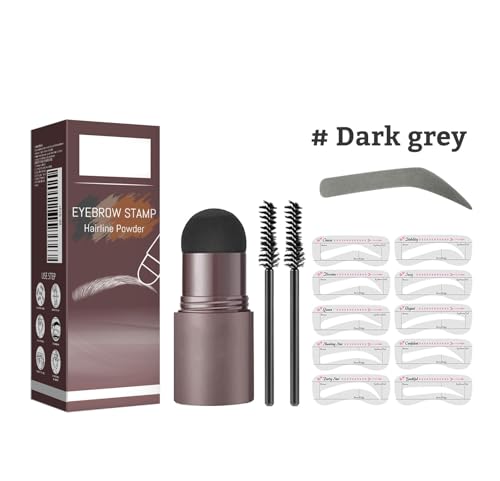 Professioneller Augenbrauenstift für die perfekte Brauenform – Erhältlich in 4 Farben, 10 anpassbaren Schablonen und 2 Pinseln | Sanfte, hypoallergene Formel, geeignet für empfindliche Haut von YNGWVHKET