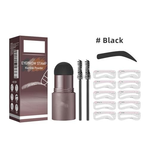 Professioneller Augenbrauenstift für die perfekte Brauenform – Erhältlich in 4 Farben, 10 anpassbaren Schablonen und 2 Pinseln | Sanfte, hypoallergene Formel, geeignet für empfindliche Haut von YNGWVHKET