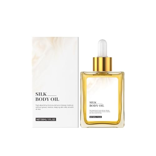Seiden-Körperöl | 30 ml Mehrzweck-Pflegeöl | Zieht schnell ein, spendet Feuchtigkeit und verleiht einen strahlenden Teint, für alle Hauttypen geeignet. von YNGWVHKET