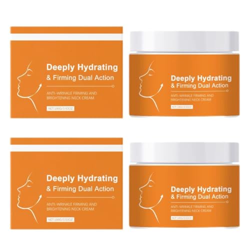 Tiefenwirksame, straffende Halscreme | Anti-Falten-Serum mit aufhellendem Lifting | Reduziert Rauheit und Mattheit | Leicht, für alle Hauttypen geeignet | 100 g von YNGWVHKET