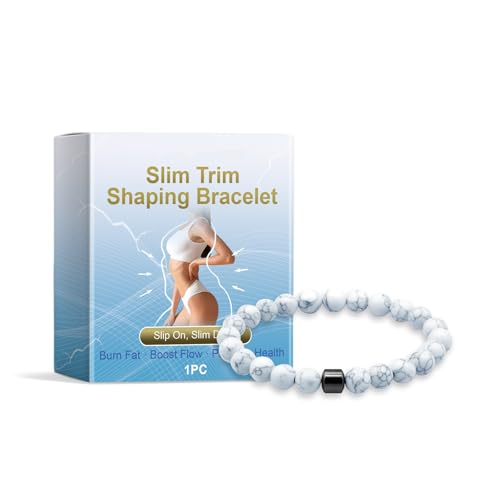 YNGWVHKET Marmoriertes Perlen-Schlankheitsarmband – Dieses vielseitige Armband ist perfekt für Fitness und Schlaf und hilft beim Abnehmen, Fettverbrennen und fördert die Durchblutung. von YNGWVHKET