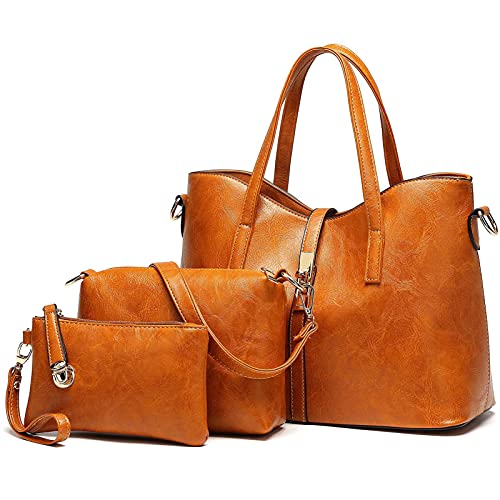 YNIQUE Handtasche Damen Groß Handtaschen Set Für Frauen Umhängetasche Taschen Shopper Reise Schultertasche 3-teiliges Set von YNIQUE