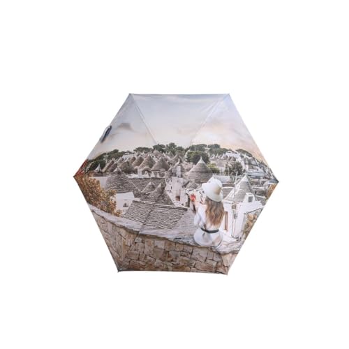 Y Not Pocket Regenschirm Print, Grau(Trulli), Taglia Unica, Kurzer Regenschirm von Y NOT?