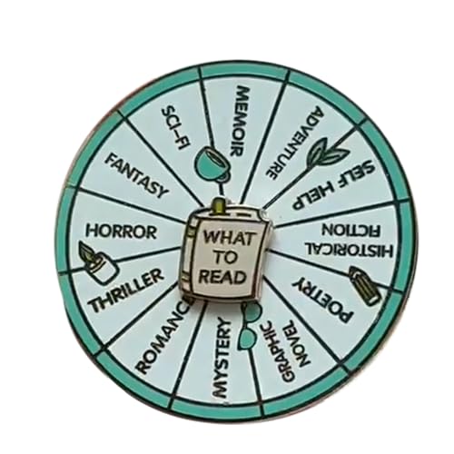 YNPQTDS Rucksackpin - Drehbarer Emaille Anstecknadel Lesebuch - Dekoration Für Kleidung Rucksack Mantel Jacke Schultertasche Pullover von YNPQTDS