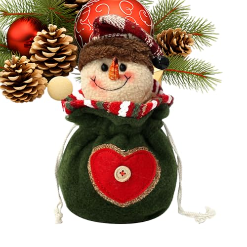 YNPQTDS Weihnachtliche Gestrickte Beutel,Weihnachtssacke - Santa Rentier Wiederverwendbarer Verpackungsbeutel Dekoration Kinder Sussigkeiten Verpackung von YNPQTDS