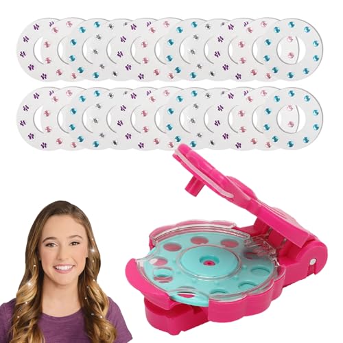 Haar-Stempel mit 220 Haar-Edelsteinen, Haarstyling-Werkzeug für Mädchen, Kinder, Frauen von YNR