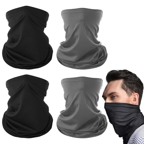 YNR 4 Stücke Sonnenschutz Halstuch, Multifunktionstuch Schlauchschal, Elastiche Schnelltrocknend Maske, Winddicht Multifunktionstuch für Radsport Ski Motorrad Laufen Outdoor-Sportart YNR 4 Stücke Sonnenschutz Halstuch, Multifunktionstuch Schlauchschal, Elastiche Schnelltrocknend Maske, Winddicht Multifunktionstuch für Radsport Ski Motorrad Laufen Outdoor-Sportart von YNR