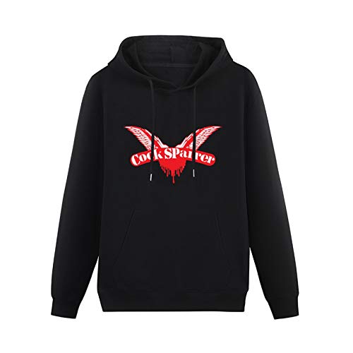 YNW Unisex Sweatshirt Cock Sparrer Shock Troops Unique Hooded with Drawstring Pockets Black XXL von YNW