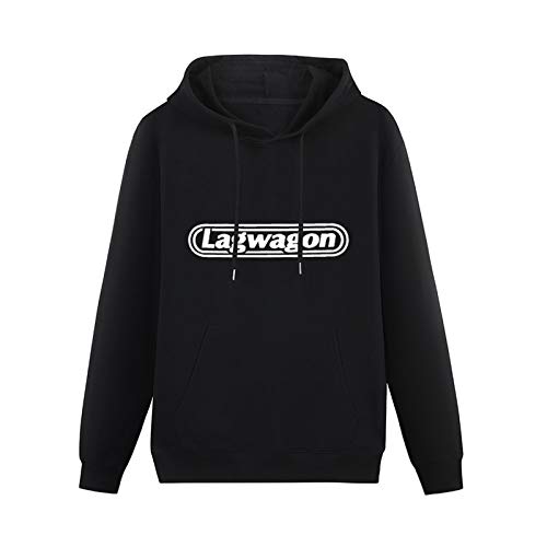 YNW Unisex Sweatshirt Lagwagon Logo Music Hooded with Drawstring Pockets Black XXL von YNW