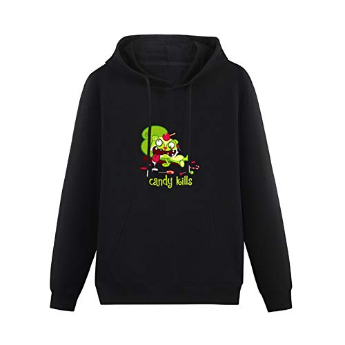 YNW Unisex Sweatshirt Nutty Happy Tree Friends Candy Kills Hooded with Drawstring Pockets Black M von YNW