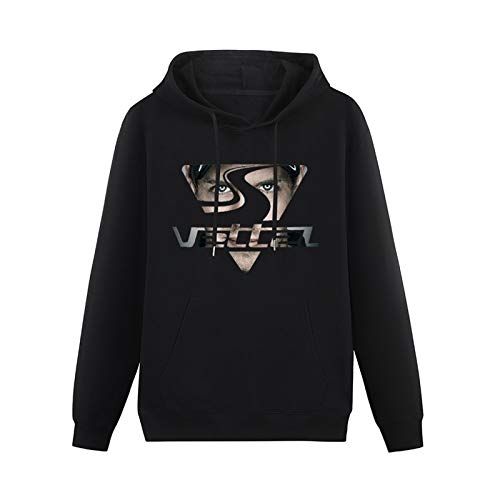 YNW Unisex Sweatshirt Unique Sebastian Vettel Hooded with Drawstring Pockets Black 3XL von YNW