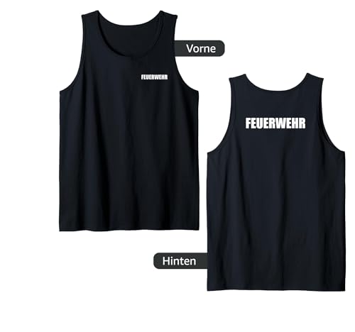 Feuerwehr Herren Damen Kinder Feuerwehrmann-Kostüm Tank Top von YO! Diese Klamotten