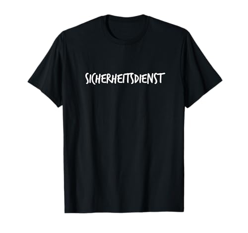 SICHERHEITSDIENST Schriftzug Herren Damen Karneval T-Shirt von YO! Diese Klamotten