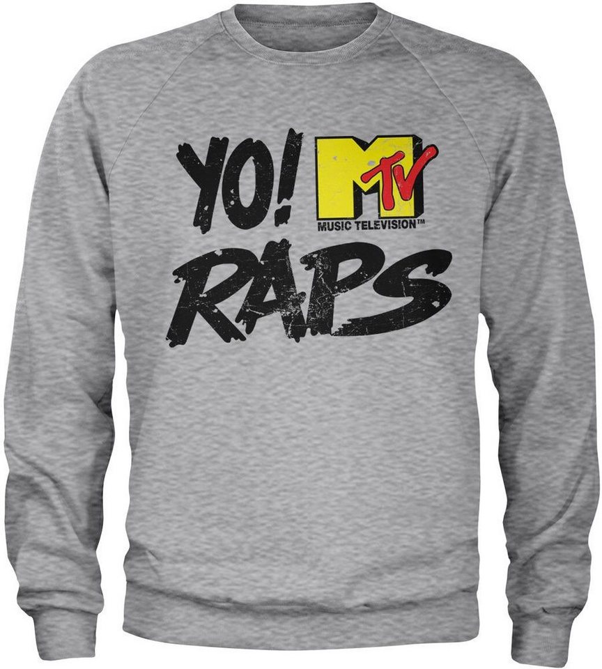YO! RAPS MTV Rundhalspullover Distressed Logo Sweatshirt von YO! RAPS MTV