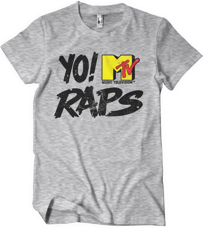 YO! RAPS MTV T-Shirt Distressed Logo T-Shirt von YO! RAPS MTV