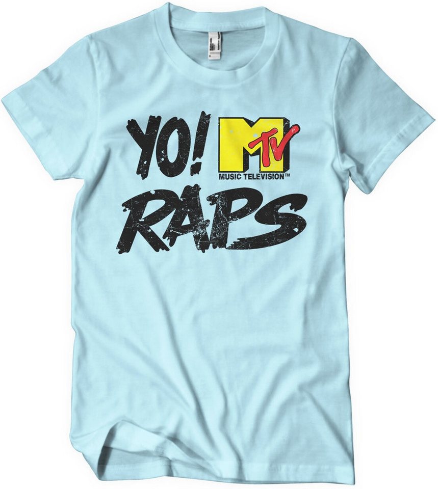 YO! RAPS MTV T-Shirt Distressed Logo T-Shirt von YO! RAPS MTV