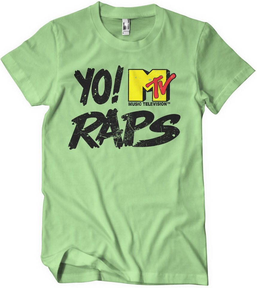 YO! RAPS MTV T-Shirt Distressed Logo T-Shirt von YO! RAPS MTV