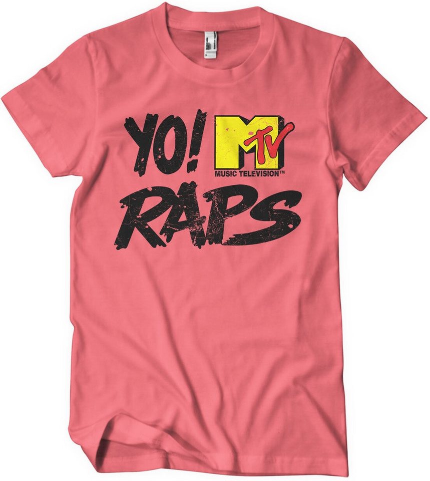 YO! RAPS MTV T-Shirt Distressed Logo T-Shirt von YO! RAPS MTV