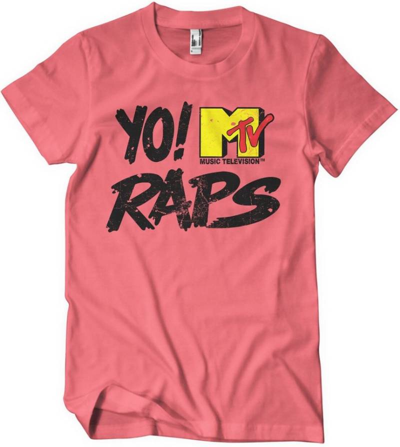 YO! RAPS MTV T-Shirt Distressed Logo T-Shirt von YO! RAPS MTV