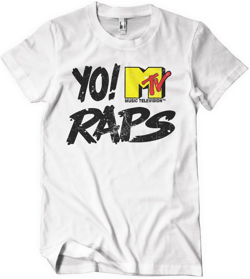 YO! RAPS MTV T-Shirt Distressed Logo T-Shirt von YO! RAPS MTV