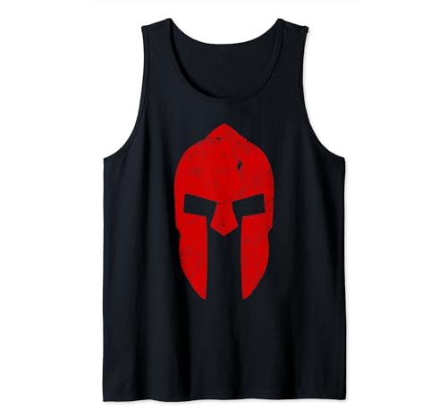 YO! Raw Fitness Spartan Warrior Helm Gym Motivation Sparta Antike Griechenland Tank Top für Damen und Herren, Schwarz, S YO! Raw Fitness Spartan Warrior Helm Gym Motivation Sparta Antike Griechenland Tank Top für Damen und Herren, Schwarz, S von YO! Raw Fitness