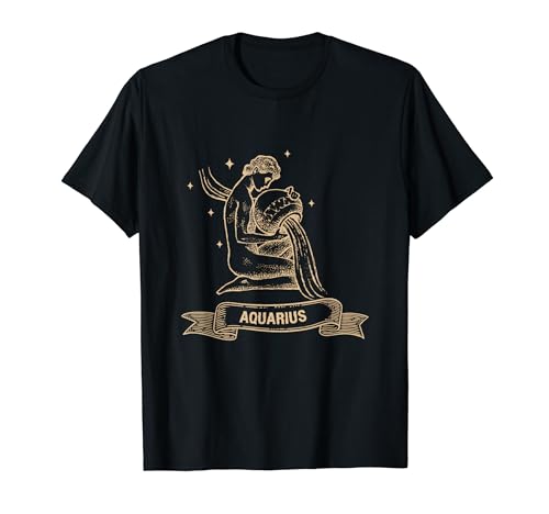 Wassermann Sternzeichen-Geschenk Männer Frauen Kinder T-Shirt von YO! Zodiac Sign