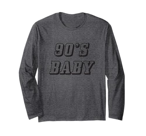 Nineties Era Nostalgie Lover Retro Born 90s Baby Vibes Langarmshirt von YO!