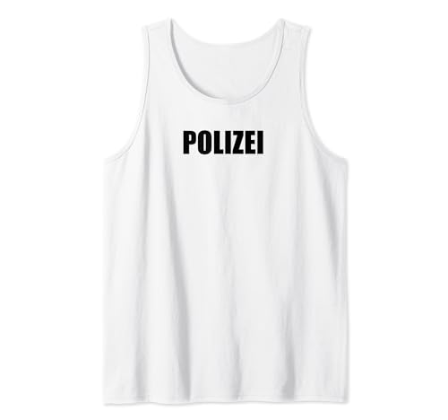 Polizei Design Herren Damen Kinder Polizei-Kostüm Karneval Tank Top von YO!