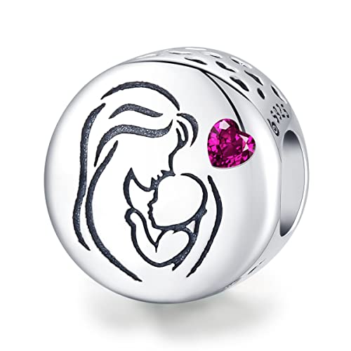 925 Sterling Silber Mutter der Liebe Charm Bead passend für Pandora Armband für Frauen Mädchen mit Geschenk Schmuckschatulle 925 Sterling Silber Mutter der Liebe Charm Bead passend für Pandora Armband für Frauen Mädchen mit Geschenk Schmuckschatulle von YOAME