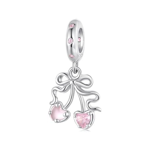 925 Sterling Silber Pinke Kirsche Anhänger Charm für Pandora Armband, Geschenk für Frauen 925 Sterling Silber Pinke Kirsche Anhänger Charm für Pandora Armband, Geschenk für Frauen von YOAME