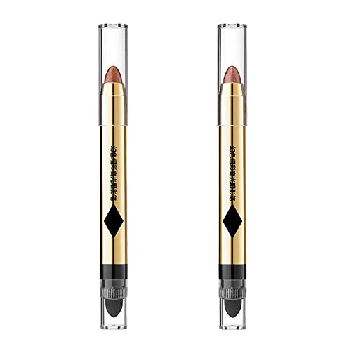 2-in-1 Pearlescent Eyeshadow Makeup Pen, Pearlescent Brightening Double-ended Eyeshadow Stick, Highlight Eyeshadow Pen (03+05) von YODAOLI