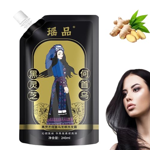 Ginger Plant Extract Anti-Hair Loss Hair Shampoo, Shampoo Ginger Plant Extract, Identicalven Anti Hair Loss Shampoo for Women & Men (1pc) von YODAOLI