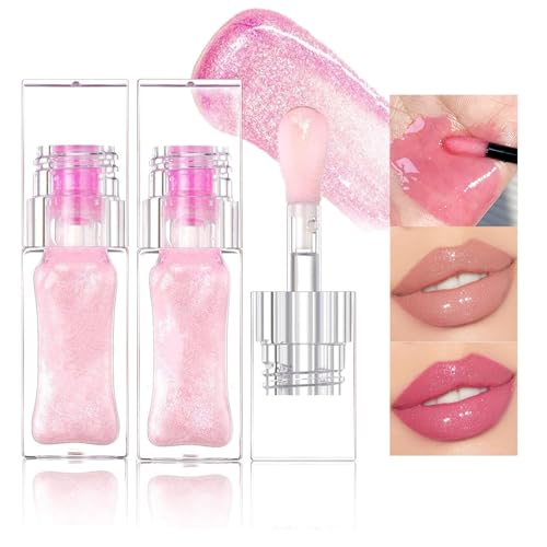 Magic Color Changing Lip Oil, Boss Up Color Changing Lip Oil, Bossup Cosmetics Color Changing Lip Oil, Magical Color Changing Lip Gloss Moisturizing Lip Glow Oil (2PCS) von YODAOLI