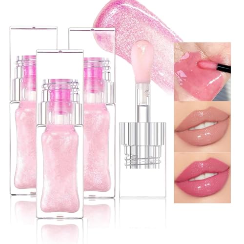 Magic Color Changing Lip Oil, Boss Up Color Changing Lip Oil, Bossup Cosmetics Color Changing Lip Oil, Magical Color Changing Lip Gloss Moisturizing Lip Glow Oil (3PCS) von YODAOLI