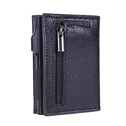 YODAOLI Side Push Auto Pop-Up Card Holder, 2023 New Wallet Credit Card Holder with RFID Blocking Card Case, Men Wallet Card Holder (Black) von YODAOLI