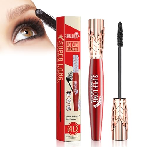 Yanquina Super Long Mascara, Yankina Super Long Mascara, Yankina Mascara De Pestañas, Yanquina 4D Silk Fiber Lash Mascara, Waterproof Long Lasting No Clumping (1Pcs) von YODAOLI