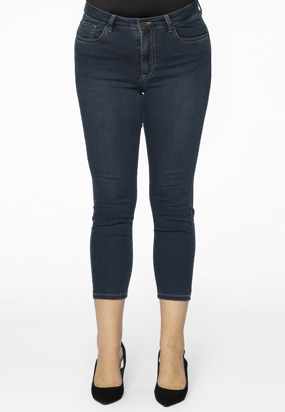 Große Größen 7/8 Jeans Skinny, Damen, grau, Größe: 46, Baumwolle/Polyester, Happy Size DE Women Große Größen 7/8 Jeans Skinny, Damen, grau, Größe: 46, Baumwolle/Polyester, Happy Size DE Women von YOEK