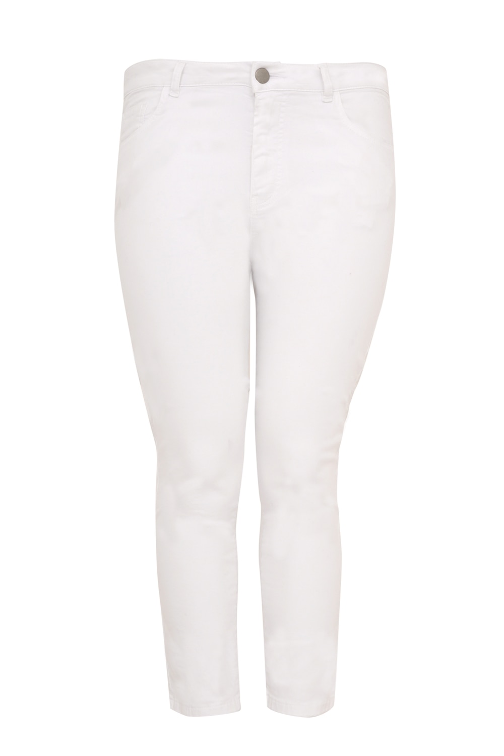 Große Größen 7/8 Jeans Skinny, Damen, weiß, Größe: 50, Baumwolle, Happy Size DE Women von YOEK