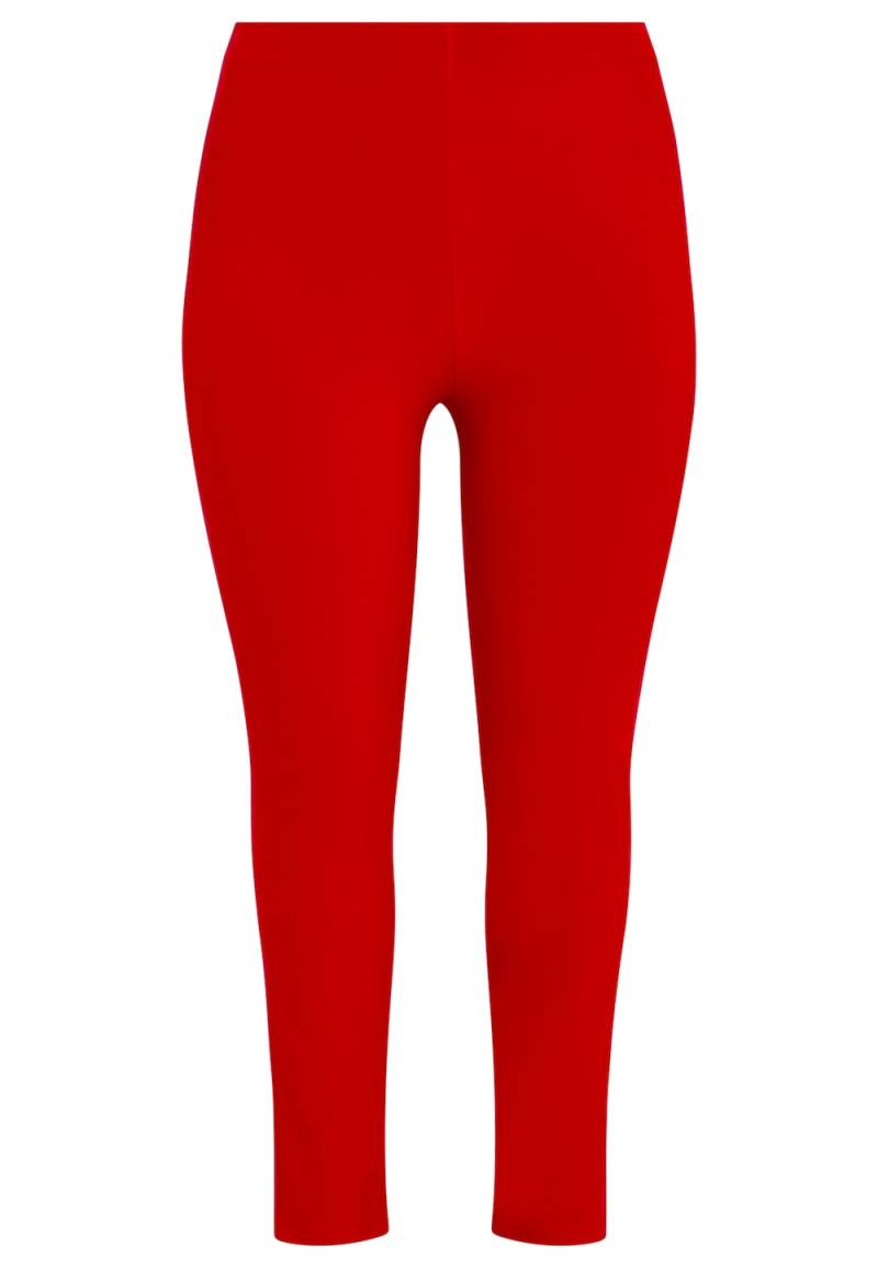 Große Größen Hose Slim Fit, Damen, rot, Größe: 54/56, Polyester, Happy Size DE Women von YOEK